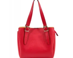 Alyssa Leather Shopping Bag*Florence Fashion