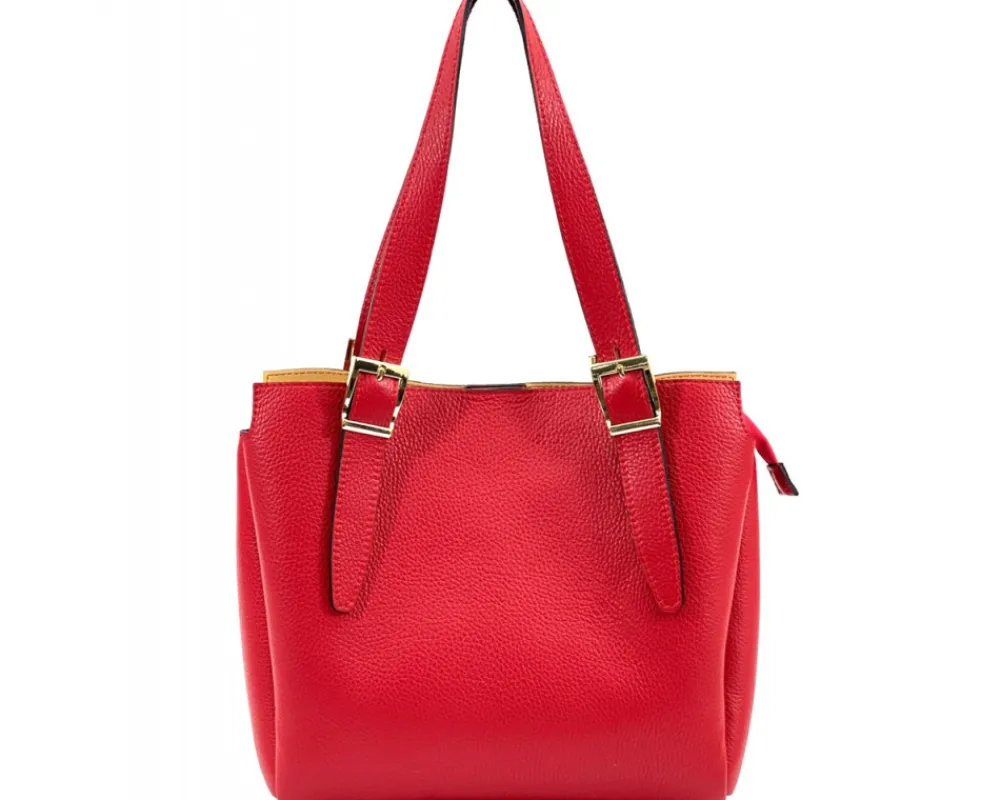 Alyssa Leather Shopping Bag*Florence Fashion
