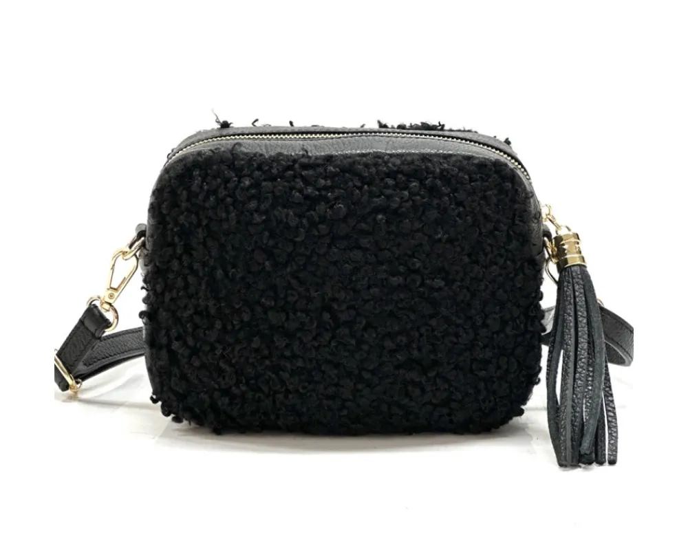 Amara Teddy leather shoulder bag*Florence Sale