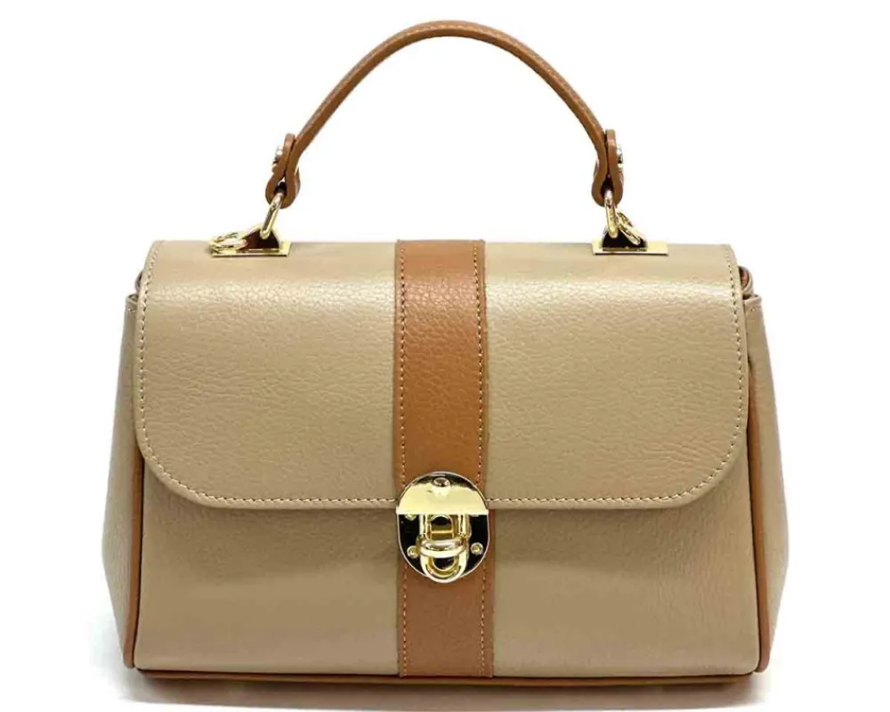 Bowling leather bag*Florence Fashion