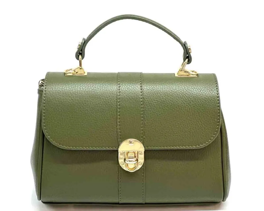 Bowling leather bag*Florence Fashion