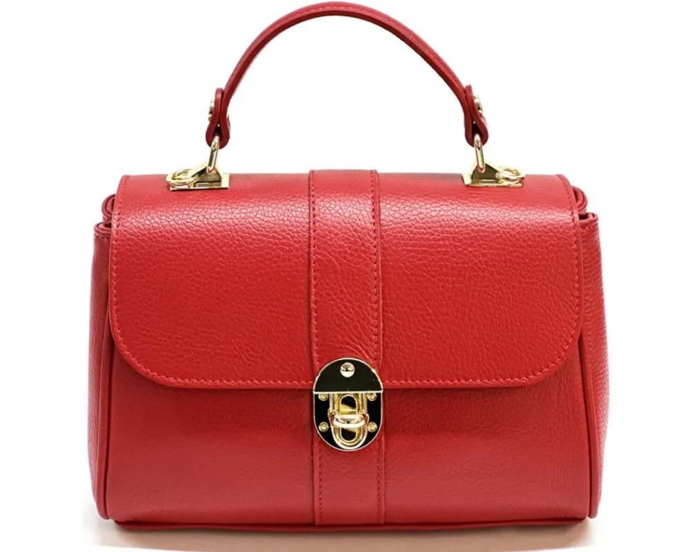 Bowling leather bag*Florence Fashion