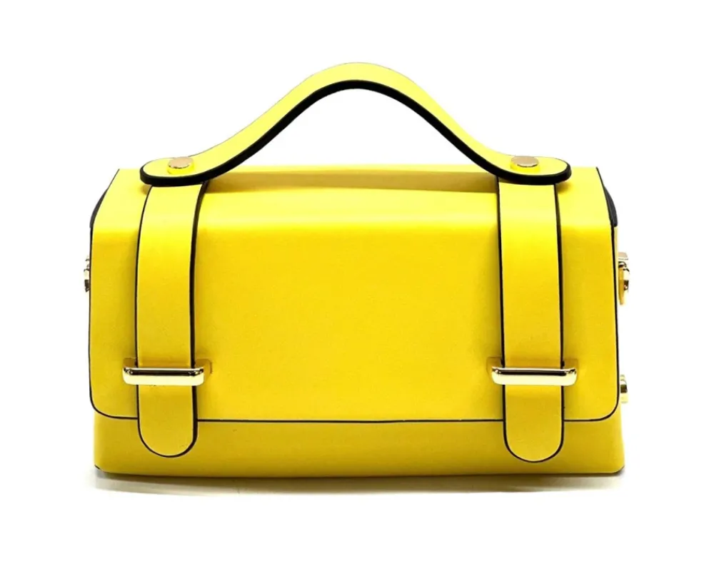 Bruna Mini Structured Leather Handbag*Florence Hot