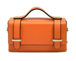Bruna Mini Structured Leather Handbag*Florence Hot