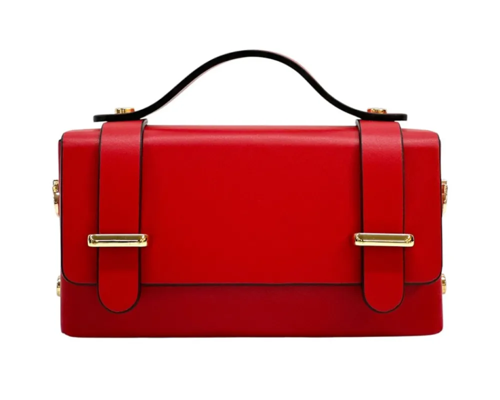 Bruna Mini Structured Leather Handbag*Florence Hot