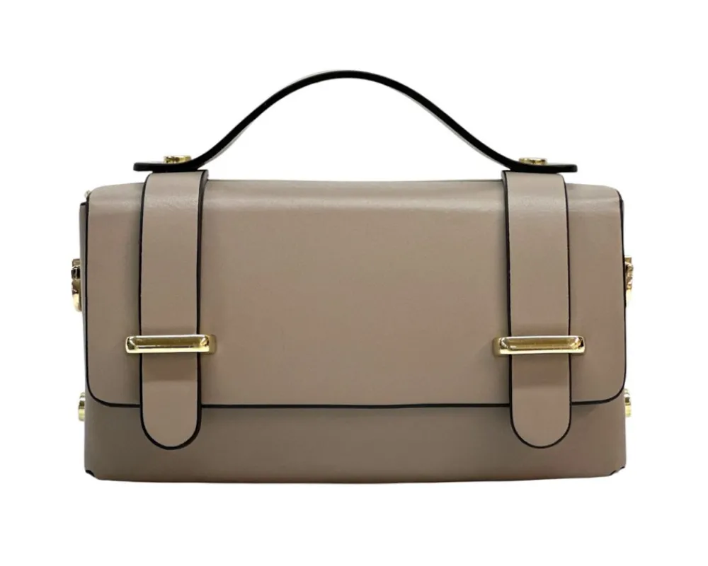 Bruna Mini Structured Leather Handbag*Florence Hot
