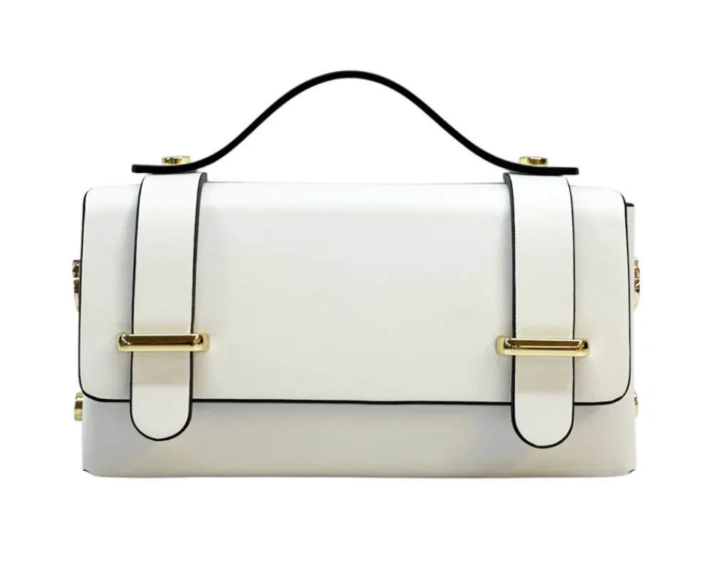 Bruna Mini Structured Leather Handbag*Florence Hot
