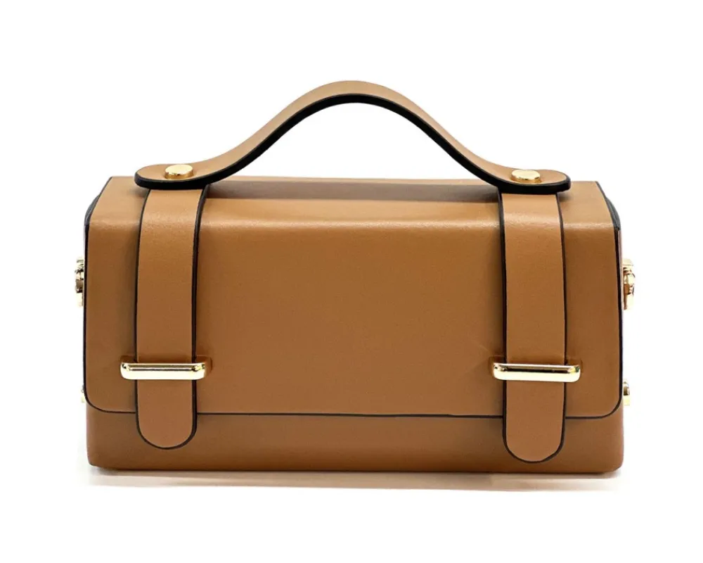 Bruna Mini Structured Leather Handbag*Florence Hot