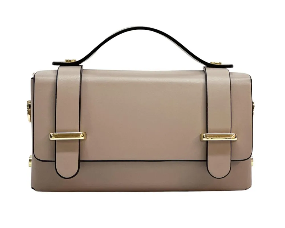 Bruna Mini Structured Leather Handbag*Florence Hot