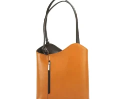 Cloe Leather Convertible Shoulder Bag and Backpack*Florence Outlet