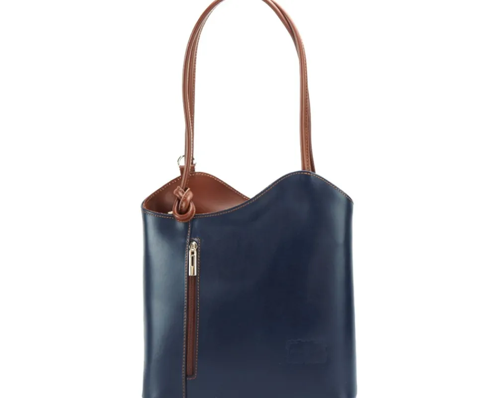 Cloe Leather Convertible Shoulder Bag and Backpack*Florence Outlet