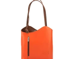 Cloe Leather Convertible Shoulder Bag and Backpack*Florence Outlet