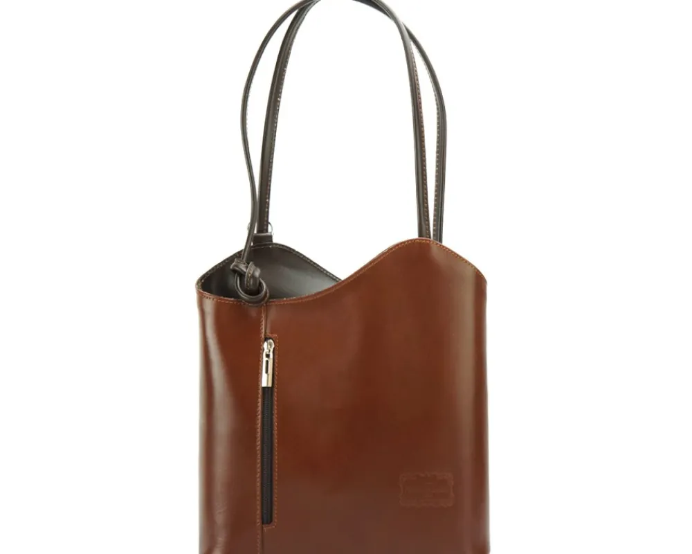 Cloe Leather Convertible Shoulder Bag and Backpack*Florence Outlet