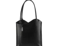 Cloe Leather Convertible Shoulder Bag and Backpack*Florence Outlet