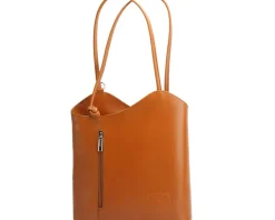 Cloe Leather Convertible Shoulder Bag and Backpack*Florence Outlet