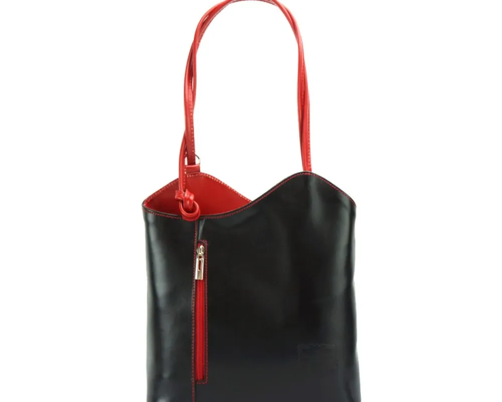 Cloe Leather Convertible Shoulder Bag and Backpack*Florence Outlet