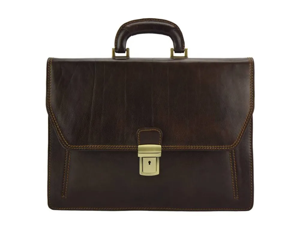 Corrado Leather Briefcase*Florence New