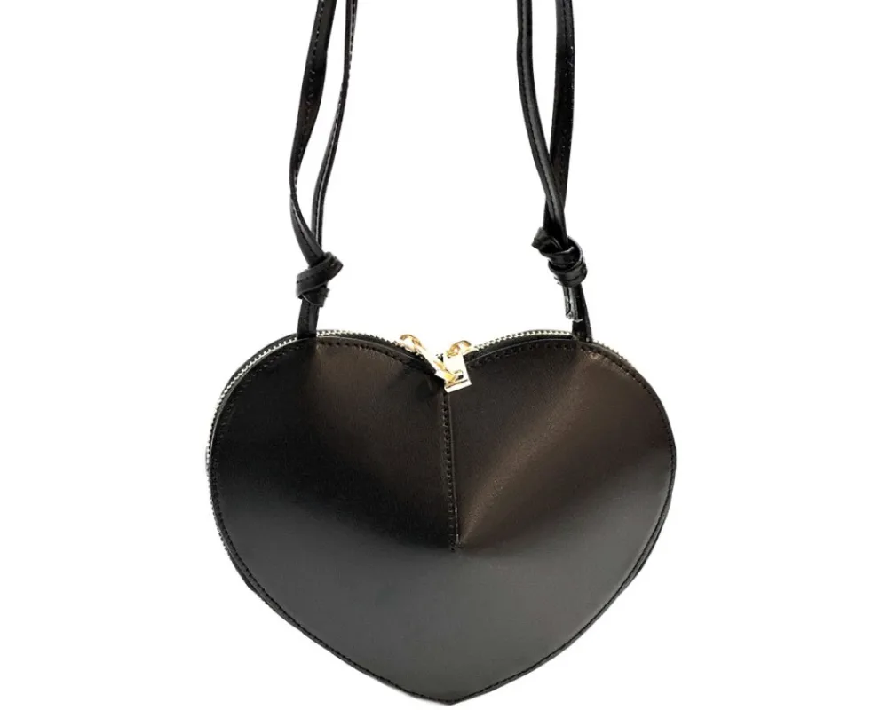Cuoretta Mini Heart-Shaped Leather Crossbody Bag*Florence Discount