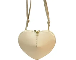 Cuoretta Mini Heart-Shaped Leather Crossbody Bag*Florence Discount