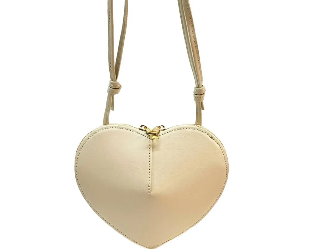 Cuoretta Mini Heart-Shaped Leather Crossbody Bag*Florence Discount