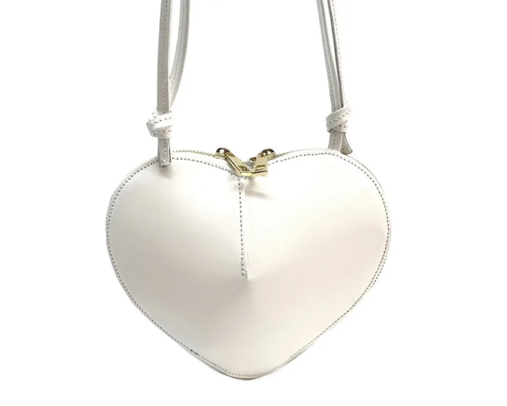 Cuoretta Mini Heart-Shaped Leather Crossbody Bag*Florence Discount