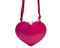 Cuoretta Mini Heart-Shaped Leather Crossbody Bag*Florence Discount