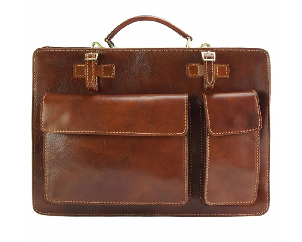 Daniele GM leather briecase*Florence Best