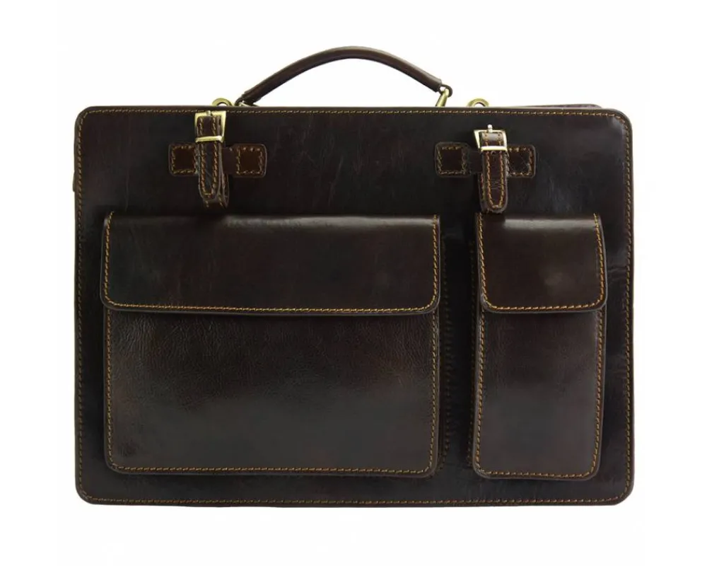 Daniele GM leather briecase*Florence Best