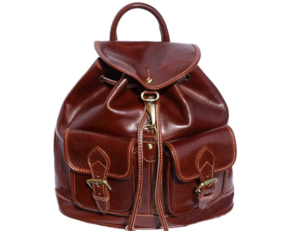 Davide leather backpack*Florence Clearance