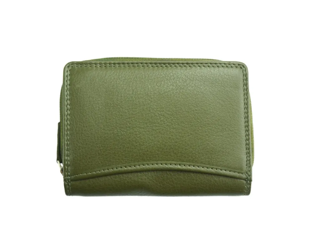 Diamante Compact and Elegant Leather Wallet*Florence Best