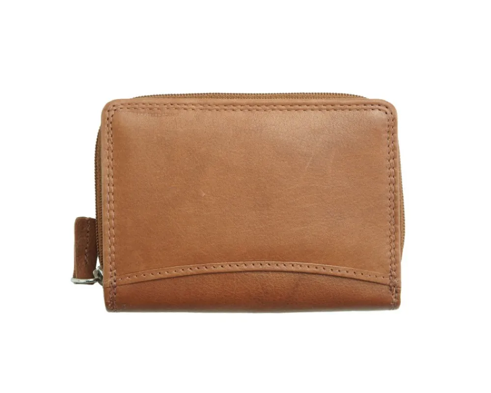 Diamante Compact and Elegant Leather Wallet*Florence Best