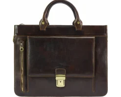 Donato leather Briefcase*Florence Sale