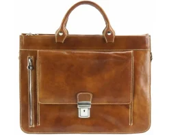 Donato leather Briefcase*Florence Sale