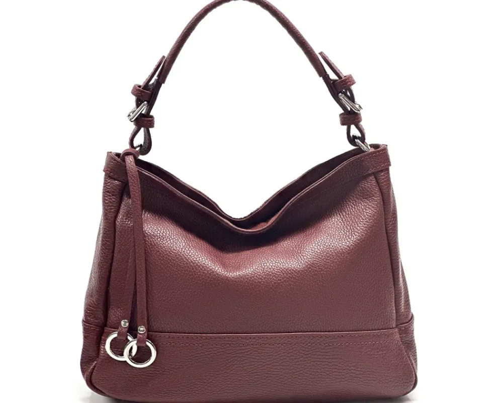 Elena Hobo Italian Leather Shoulder Bag*Florence Clearance