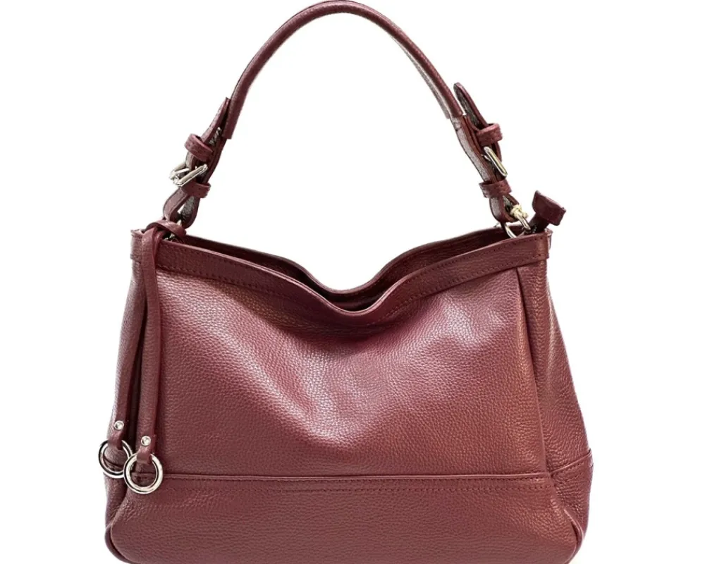 Elena Hobo Italian Leather Shoulder Bag*Florence Clearance