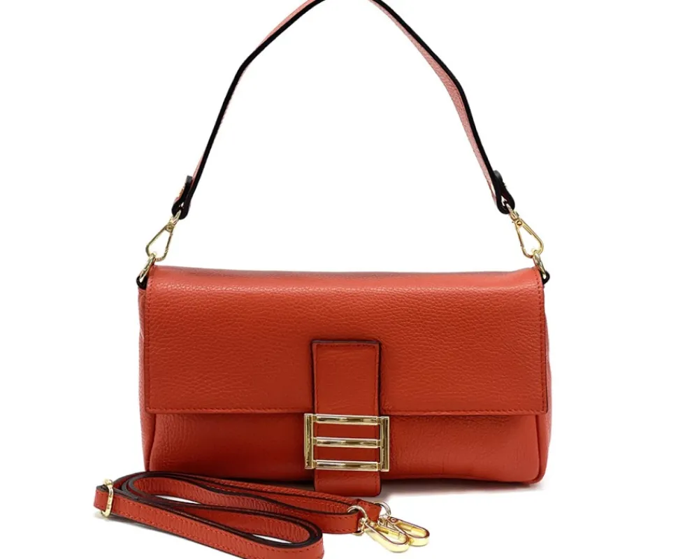 Elisabetta Shoulder Calf-Skin Leather Bag*Florence Best