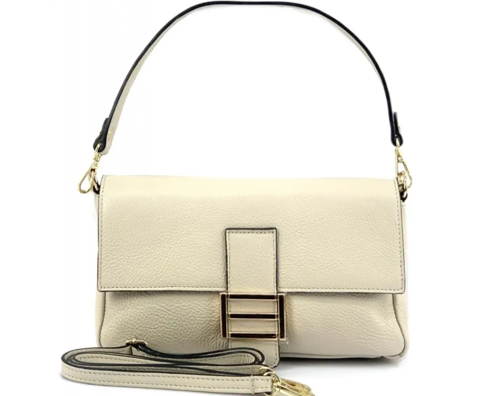 Elisabetta Shoulder Calf-Skin Leather Bag*Florence Best