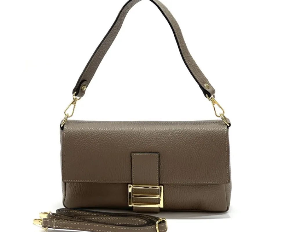 Elisabetta Shoulder Calf-Skin Leather Bag*Florence Best