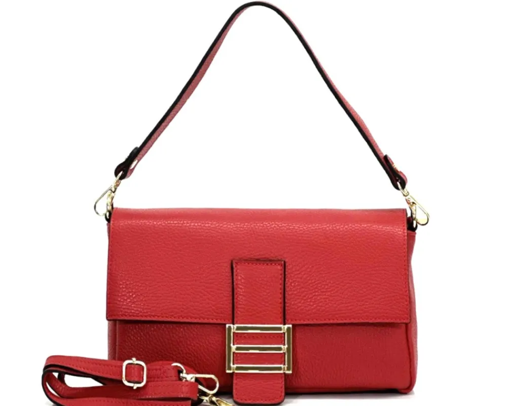Elisabetta Shoulder Calf-Skin Leather Bag*Florence Best