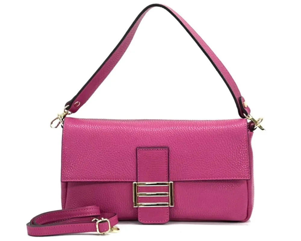 Elisabetta Shoulder Calf-Skin Leather Bag*Florence Best