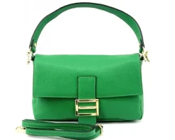 Elisabetta Shoulder Calf-Skin Leather Bag*Florence Best