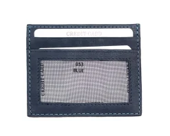 Genuine Leather Credit Card Holder with Transparent Window*Florence Clearance