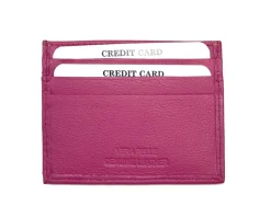 Genuine Leather Credit Card Holder with Transparent Window*Florence Clearance