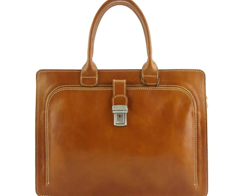 Giacinto leather business bag*Florence Sale
