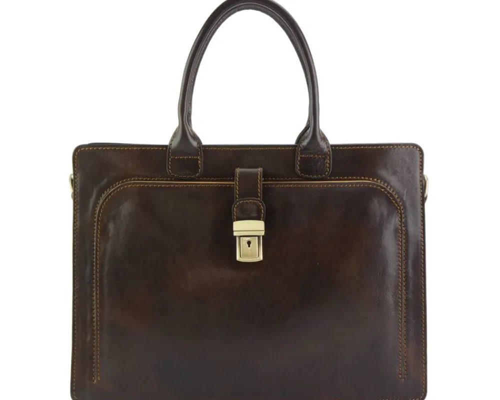 Giacinto leather business bag*Florence Sale