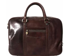 Gianpaolo leather briefcase*Florence Hot