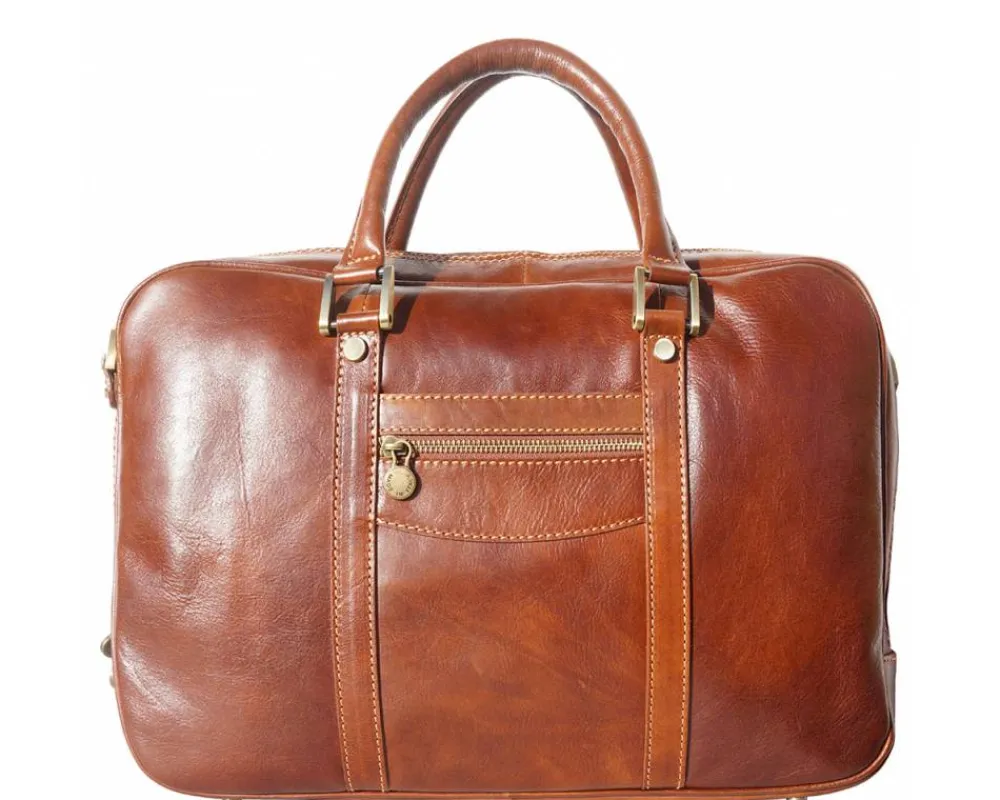 Gianpaolo leather briefcase*Florence Hot