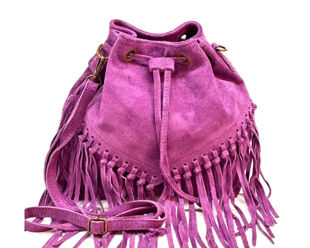 Ileana leather Bucket Bag*Florence Fashion