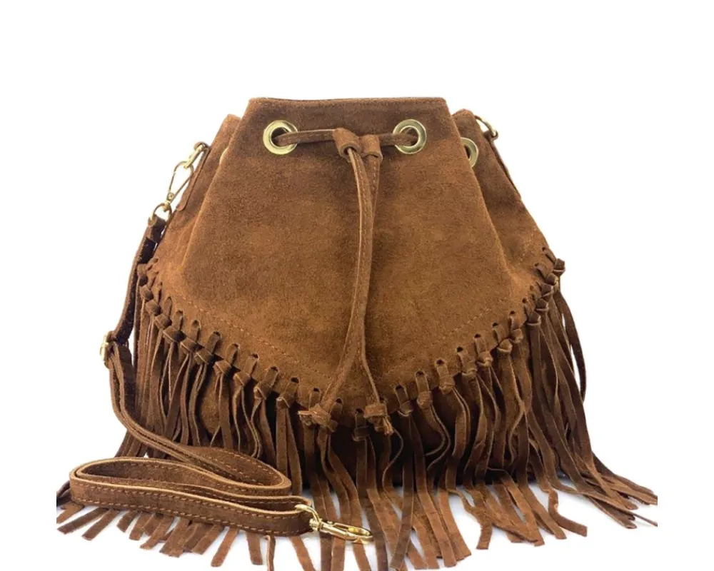 Ileana leather Bucket Bag*Florence Fashion