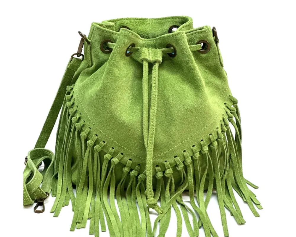 Ileana leather Bucket Bag*Florence Fashion